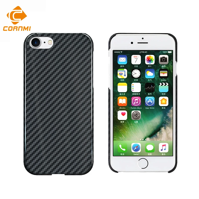 100% Real Carbon Fiber Phone Case For iPhone 7 7 Plus Back Cover Cases Ultra Thin Polishing Matte Shockproof Armor Housing Shell