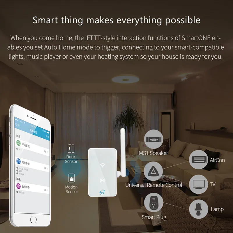

Broadlink S1C Hub Wireless Smart House Kit Remote Motion Door Sensors Smart Home Automation IFTTT Center