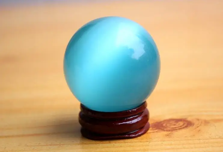 

Hot Vender ASIAN QUARTZ AZUL PROFUNDO CAT EYE BOLA de CRISTAL ESFERA