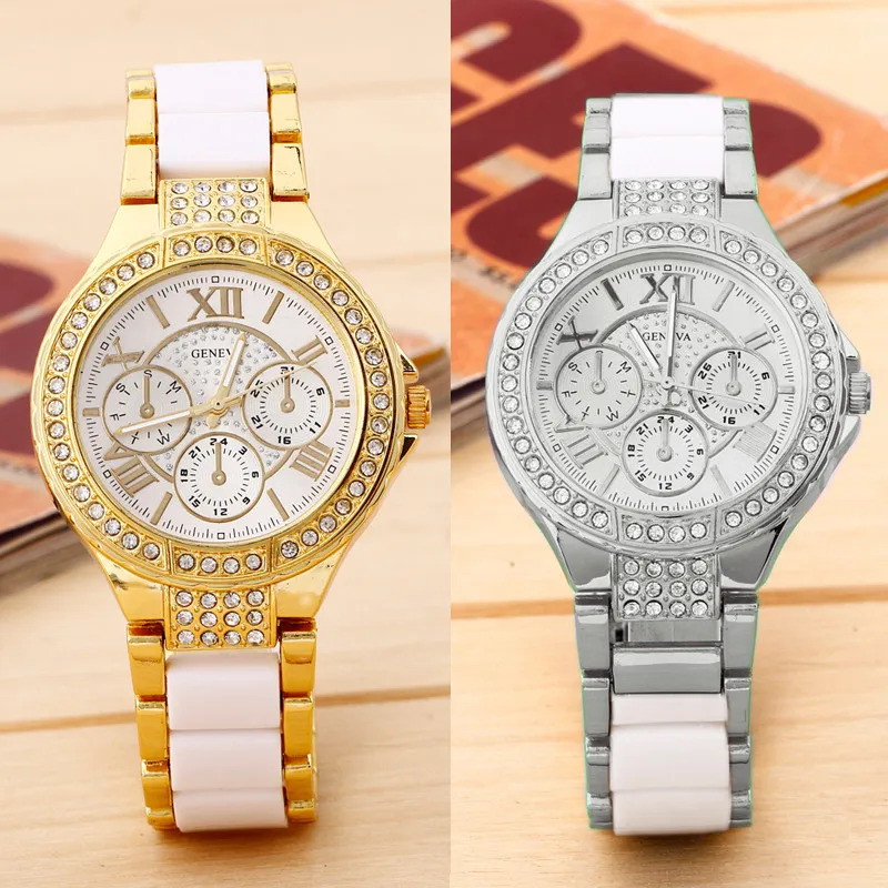 

2015 Hot Selling Brand Luxury New Trendy Stainless Steel Roman Numerals Quartz Analog Wrist Watch