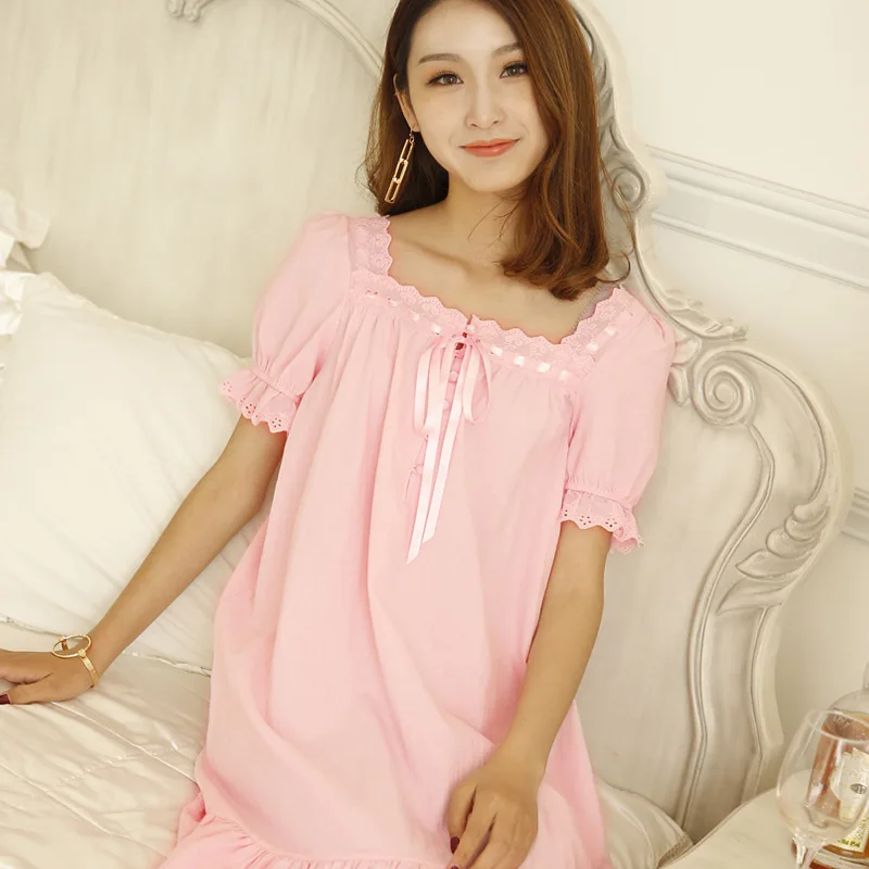 pink frilly nightdress