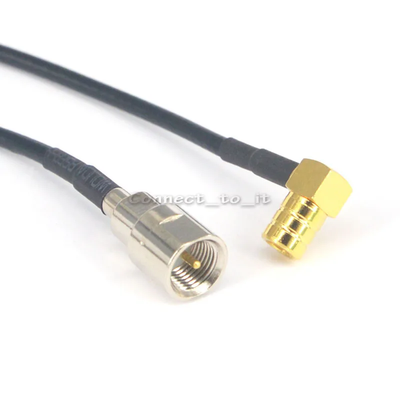 10 Pieces RF Coax SMB Female Right Angle to FME Male Coaxial Adapter