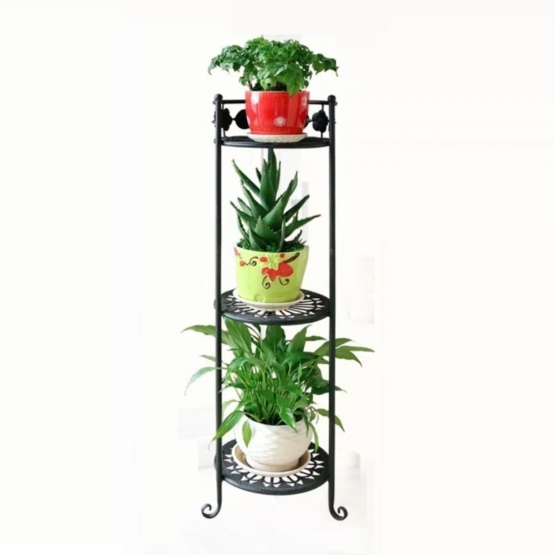 

Porta Piante Shelves Planten Rek Decorative Metal Balcone Decor Balcony Varanda Balkon Balcon Plant Stand Shelf Flower Iron Rack