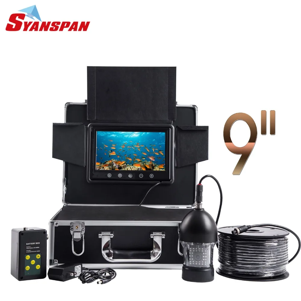 Battery for SYANSPAN Waterproof Fish Finder Cell Box for Video Camera Underwater Ice Fishing 36 LEDs 360 Degree Rotating