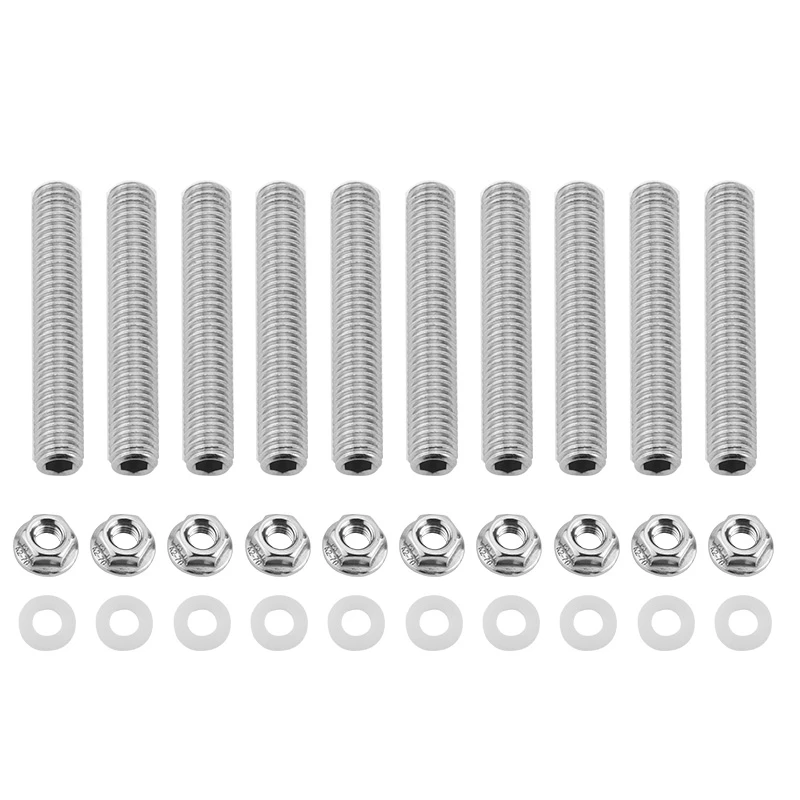 SPEEDWOW 10pcs Intake manifold extended Stud Studs Bolt Kit For Honda
