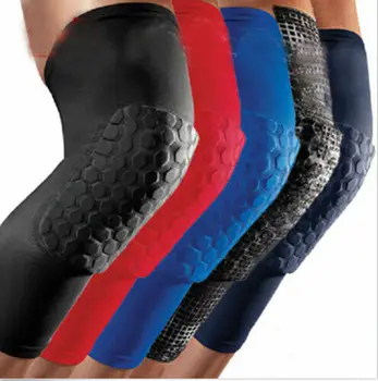 

Football Basketball Crashproof Honeycomb Pad Knee Leg Elbow Protector Gear Send In random Color