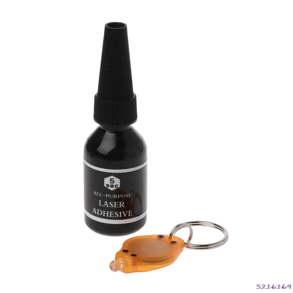 

5 Second Fix UV Light Glue 15ml with UV Lamp Strong Bonding For Ceramic Glass