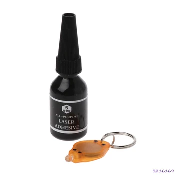 

5 Second Fix UV Light Glue 15ml with UV Lamp Strong Bonding For Ceramic Glass