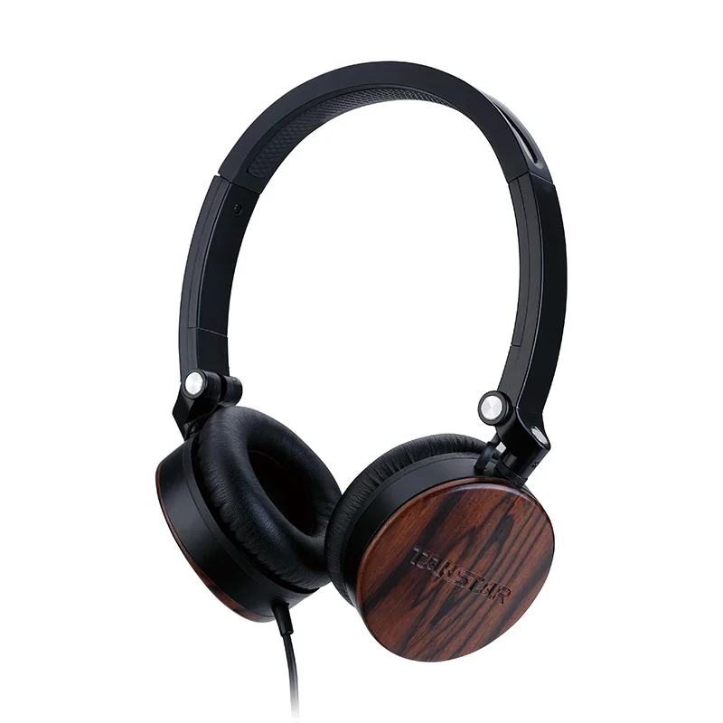 

Takstar ML 750 Sandalwood Portable Stereo Headphone MFi Headphone with Control Button/ Microphone come with portable bag