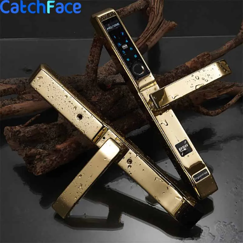 Us 212 07 27 Off 304 Stainless Steel Waterproof Biometric Fingerprint Door Locks With M1 Card Password Key Unlock For Outdoor Aluminum Door In