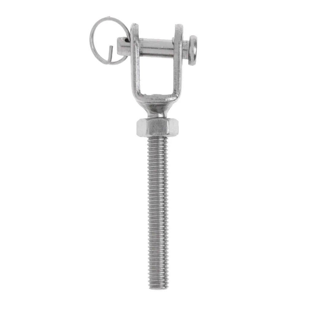 M5 M6 M8 M10 M12 Marine Stainless Steel Jaw Open Bolt & Nut Replacement Turnbuckle Rigging Screw for Kayak Canoe Boat Dinghy