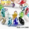 JHNBY Briolette Pendant Waterdrop AAA Austrian crystal beads 6*12mm 50pcs Teardrop glass beads for jewelry making bracelet DIY ► Photo 2/6