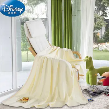 

Disney Authentic Yellow Color Winnie The Pooh Blankets Throws Bedding 100x120CM Size Baby Kids Bed Home Bedroom Decoration
