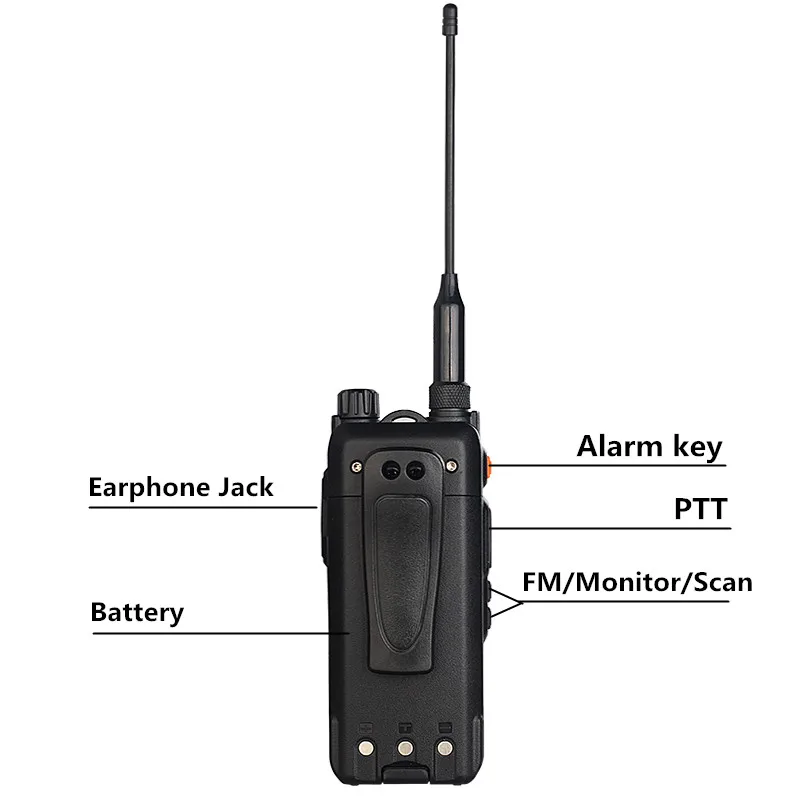 Dual-Band 5W Portable Walkie Talkie with 2000mAh Standard Battery Power Two-Way Radio for Outdoor Communication 6