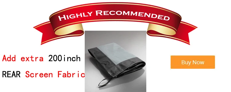 recommended 200inch rear screen fabric