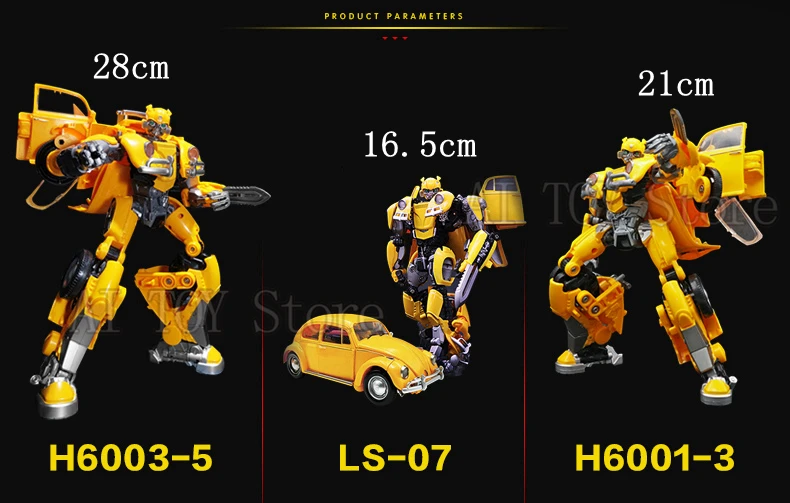 Black Mamba Transformation BMB H6001-5 SS BEE 28CM Oversize Movie Action Figure Alloy Robot Toys