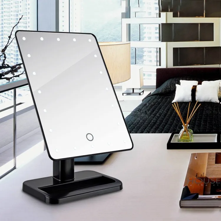 

LED Touch Screen Mirror LED Makeup Mirror Professional Vanity Mirror With LED Lights Health Beauty Tool