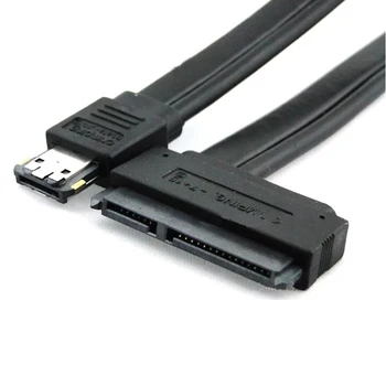 

New Dual Power eSATA USB 12V 5V Combo to 22Pin SATA USB Hard Disk Cable Power Over eSATA connector 52cm#YL