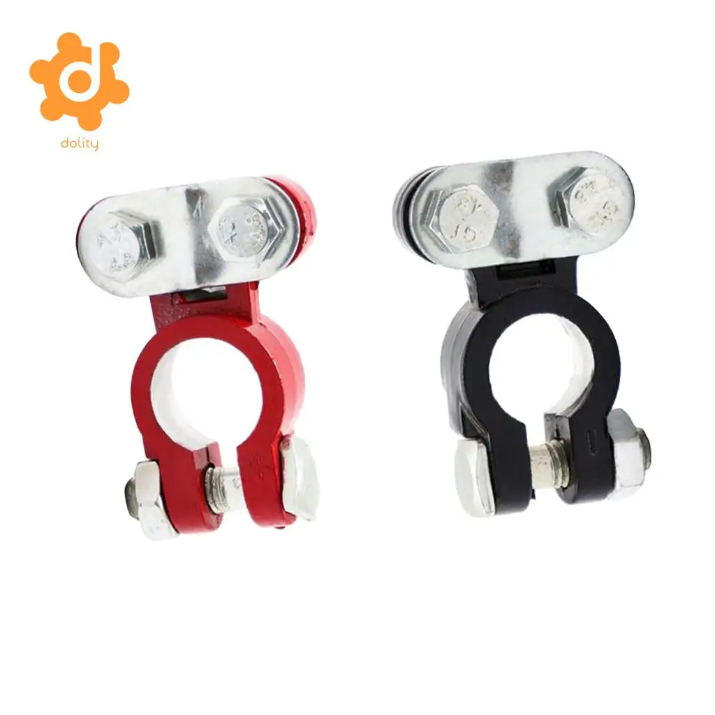2 Pieces Car Truck Marine Boat Battery Terminal Clamp Clips Brass Connectors