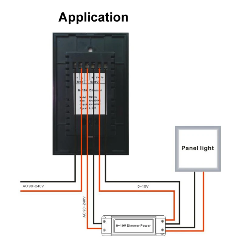AC 110 В 220 В светодиодный диммер сенсорный выключатель управления 220 В светодиодные лампы стандарт США выход 0-10 В светодиодный диммер настенный 220 в установленный