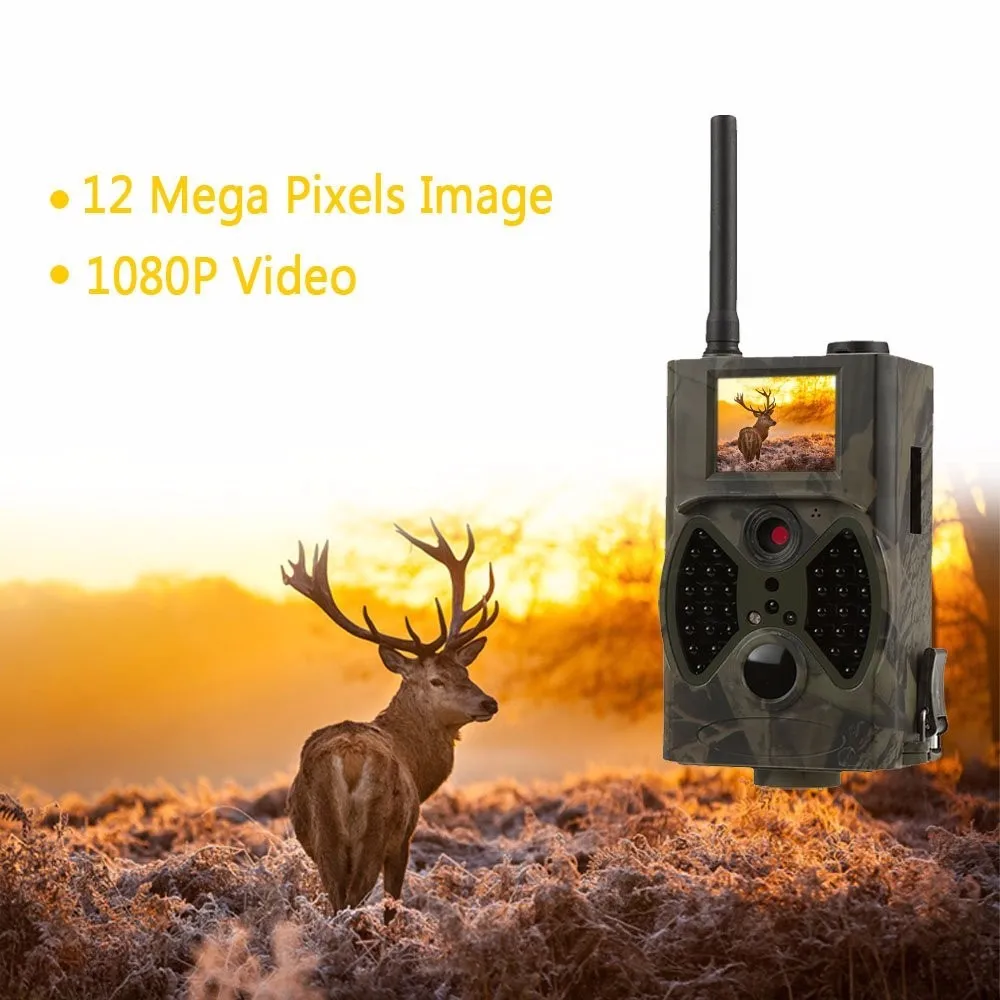 Скаутинг охотничья камера HC-300M HD GPRS MMS цифровая инфракрасная фотоловушка GSM ИК охотник камера