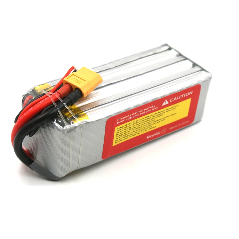 RC Lipo батарея 6S 22 2 V 2600mAh 25C 35C 60C литий полимерный аккумулятор для автомобиля