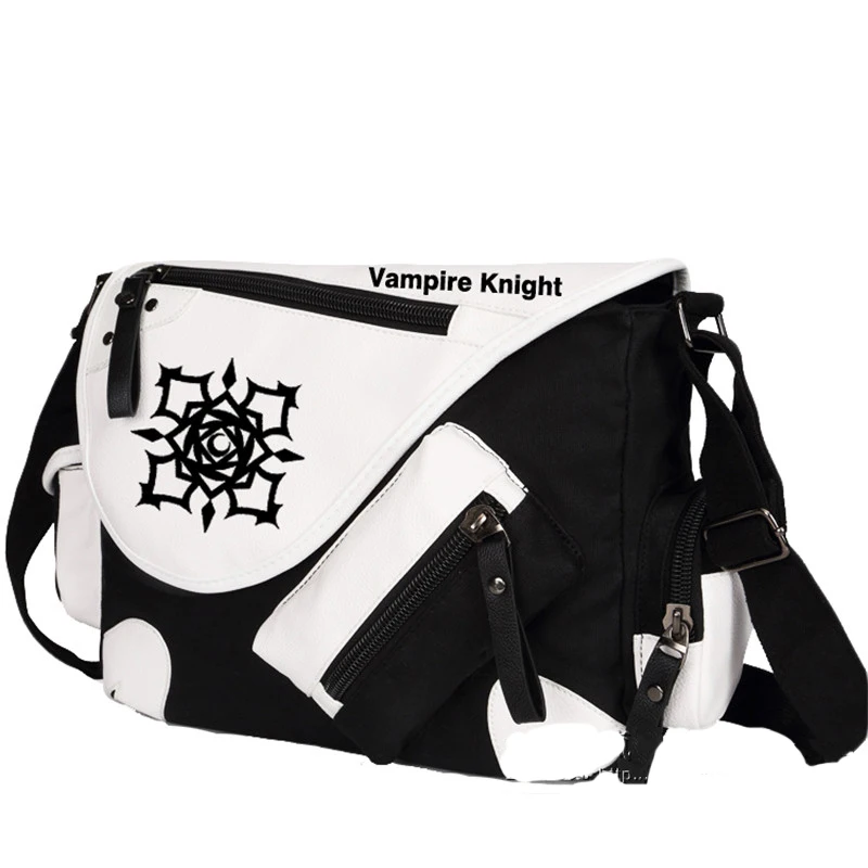 High Quality Vampire Knight Kuran Kaname Printing Cosplay Messenger Bag Unisex Canvas Large Shoulder Bags