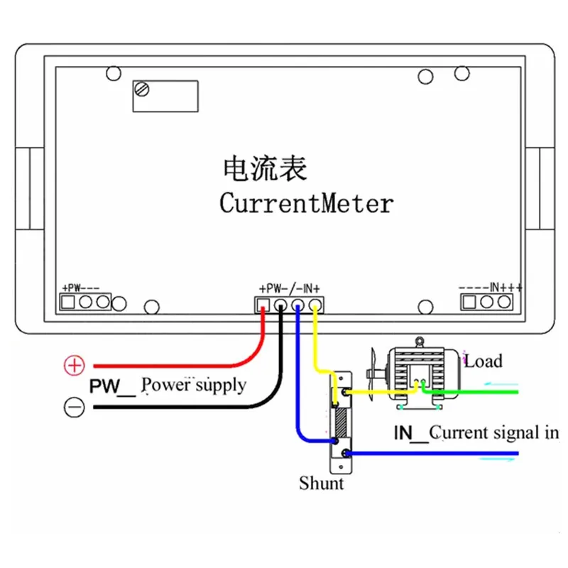 DC-50-50A цифровой амперметр постоянного тока 0~+/-50A led amp метр 5V питания амперметр переменного тока