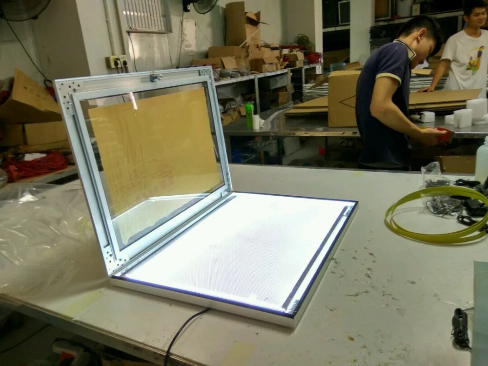 Outdoor Led Illuminated Menu Poster Display Case Waterproof Outdoor Led Illuminated Menu Poster Display Case Waterproof Aluminum Frame Lockable Advertising Light Box 60x90cm In Lights From
