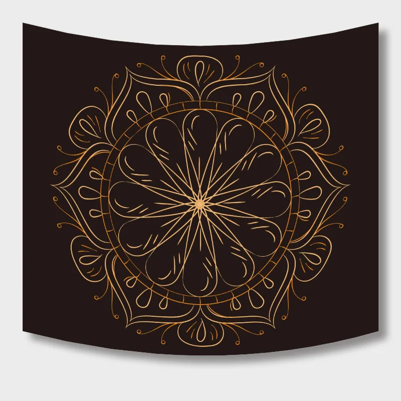 Bohemian Tapestry Indian Black Rose Gold Room Rug Wall Hanging Decoration Yoga Mat Boho Wedding Decor for Home and Garden  (6)