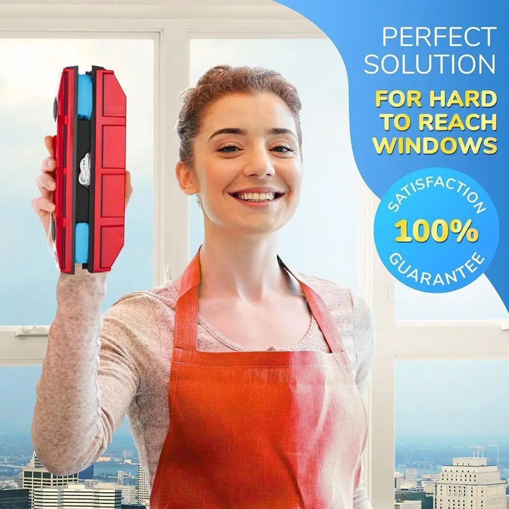 Window Cleaner for Single Glazing Windows Portable Useful Glass Cleaning Tool with