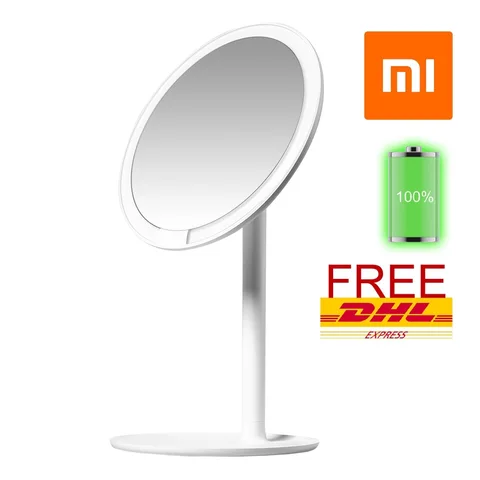Espelho de Maquiagem Xiaomi Amiro Mini Polegada Led Iluminado w – Bateria Recarregável 6.5