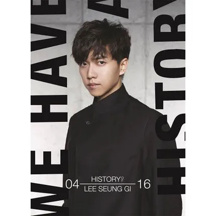 

LEE SEUNG GI autographed signed album THE HISTORY OF LEE SEUNG GI CD+photobook+signed poster presale 03.2017