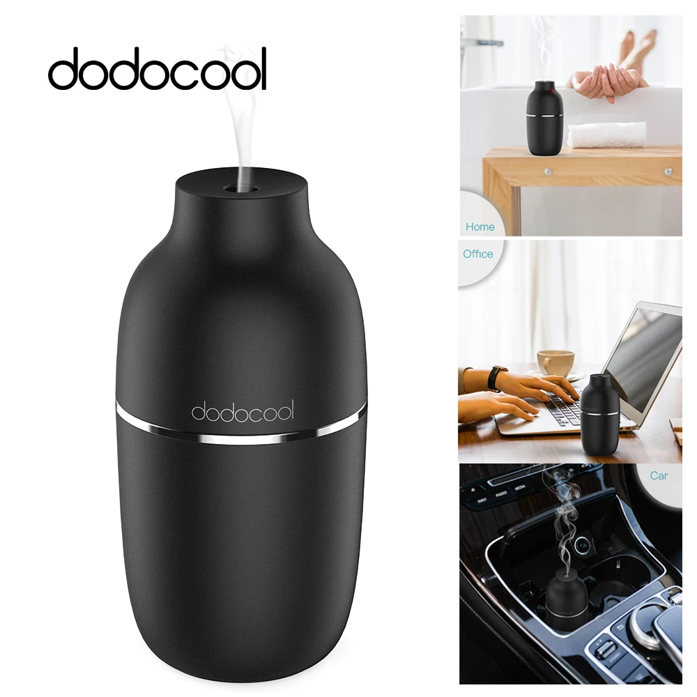 

dodocool Mini Portable 180ml Ultrasonic Cool Mist Humidifier Dual Mist Mode Whisper-Quiet Operation Waterless Auto Shut-off
