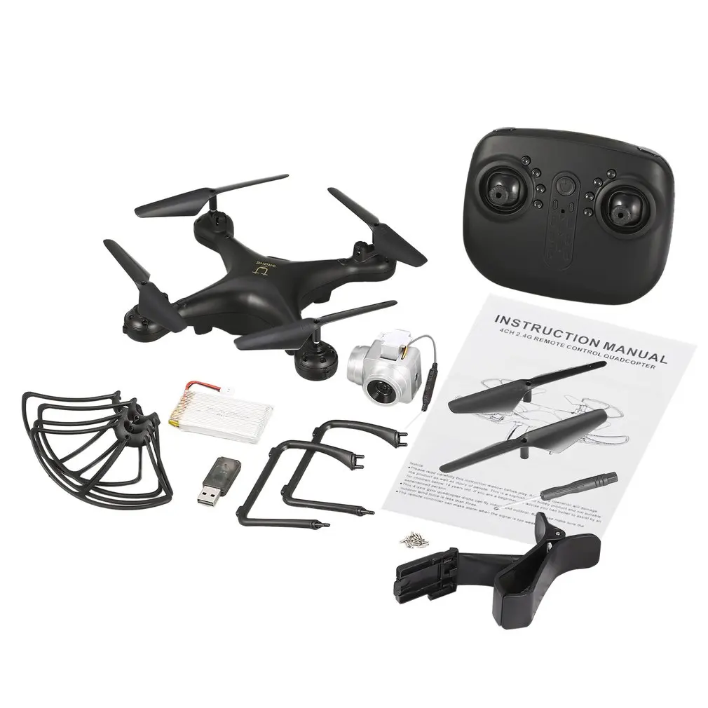 

RC Drone with Wide Angle Lens 720P Camera WiFi FPV Drone H/L Speed Altitude Hold Headless Mode One-key Return RC Quadcopter Toy