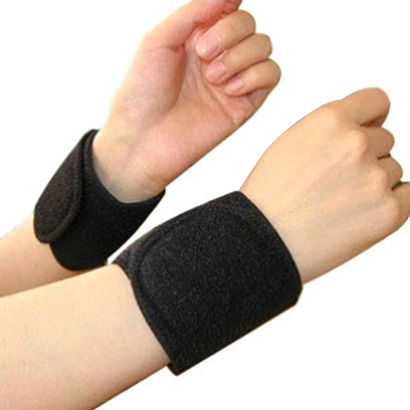 1 Pair Power Therapy F.I.R Heat Wrist Brace Care Support Strap
