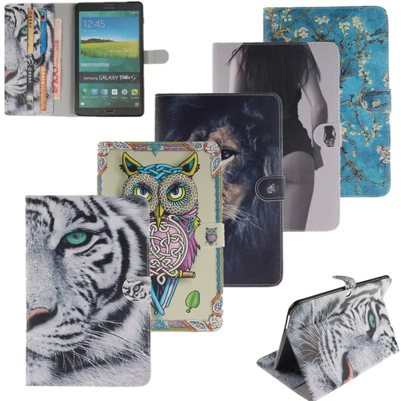 

Fashion Painted Flip PU Leather For Samsung Galaxy Tab A 9.7 Case For Samsung Galaxy Tab A T550 T551 T555 Stand Smart Case Cover