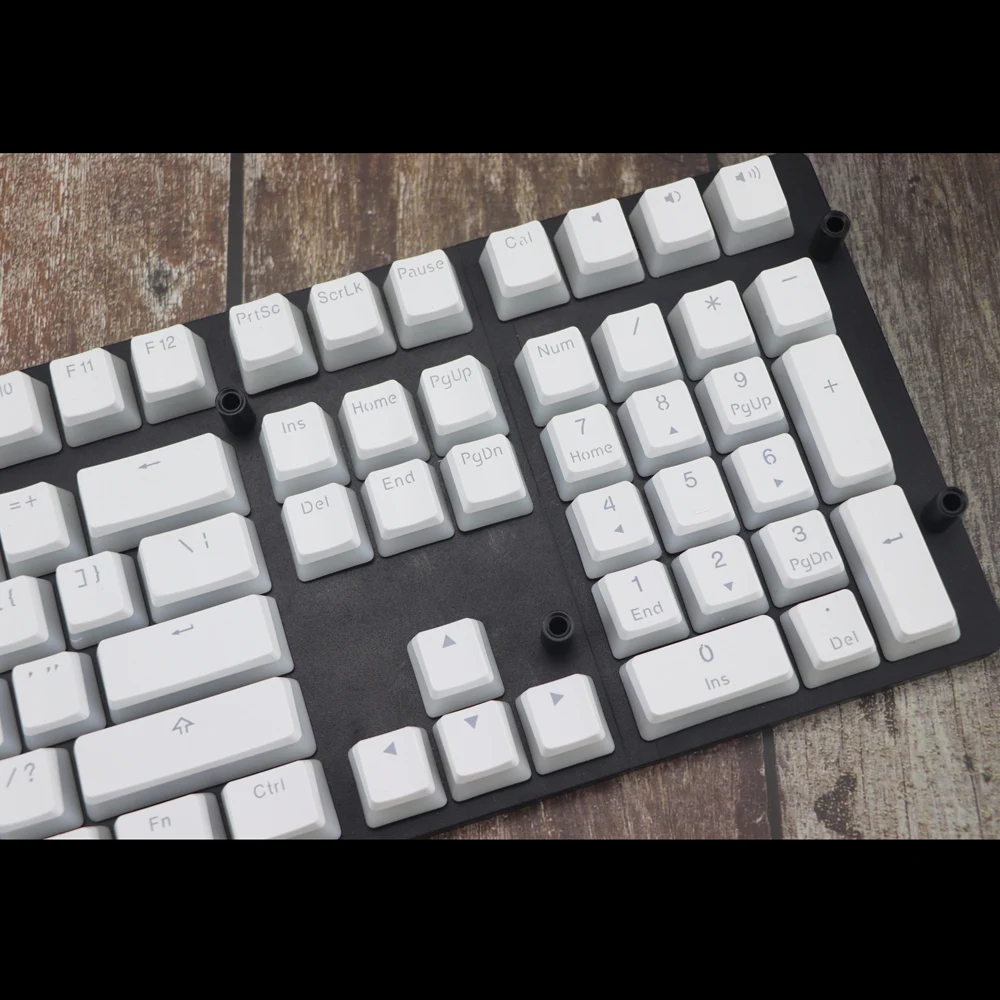 Beste Double Shot 108 Sleutel Ansi Layout Pbt Oem Profiel Pudding Dubbele Huid Backlit Keycap Voor Mechanische Toetsenbord Mx Schakelaars wit