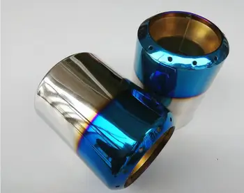 

Car styling stainless steel Grilled blue exhaust pipe tail rear muffler tip pipes for Mazda cx-3 cx 4 cx-5 Mazda 6