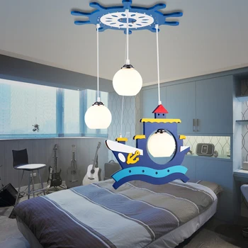 

Children toy modern LED pirate ship pendant lights room boys and girls bedroom lamp creative cartoon lamp decoration ZA ET41