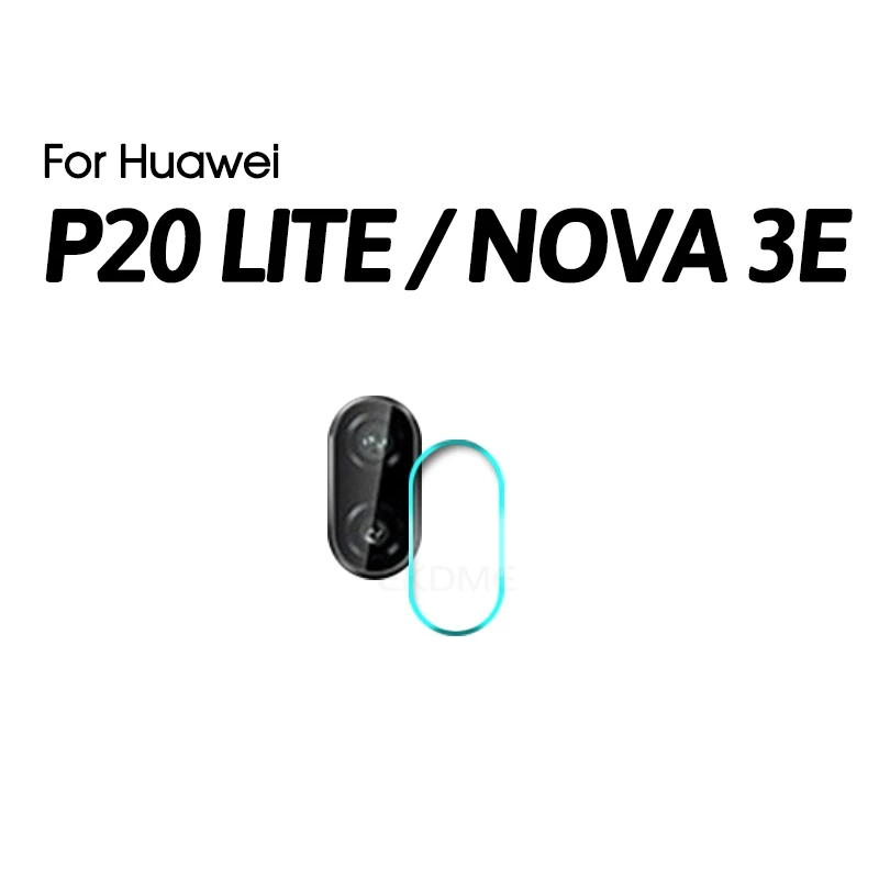 P20 Lite Задняя крышка объектива камеры 9H закаленное стекло для huawei P20 P30 Lite P20 Pro P Smart Plus Nova 3i 3e 3 mate 20 Lite Защита объектива - Цвет: P20 Lite