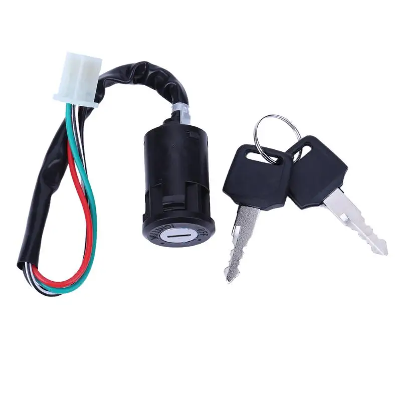 Motorcycle Ignition Switch ATV Key 4 Wires Lock 50 70 90 110 125 150