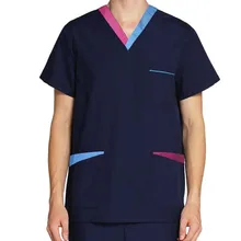 [Топ] Мужские Модные топы с короткими рукавами и v-образным вырезом контрастного цвета