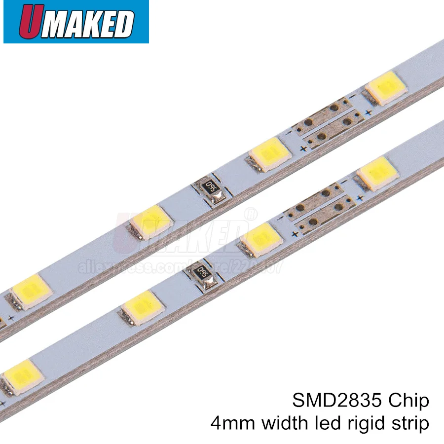 50CM SMD2835 LED Hard Rigid Strip High Brightness DC5V 4mm