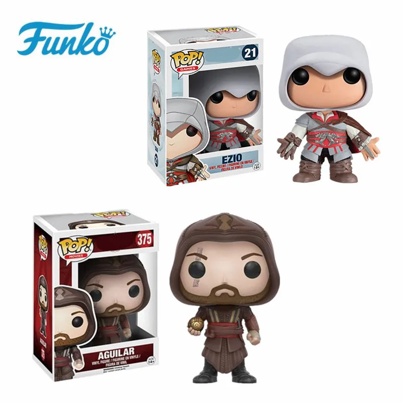 Funko POP Assassin's Creed Character #21 Ezio Boys Collectible Model Toys  Birthday Gift #375 Aguilar Action & Figure Vinyl Dolls