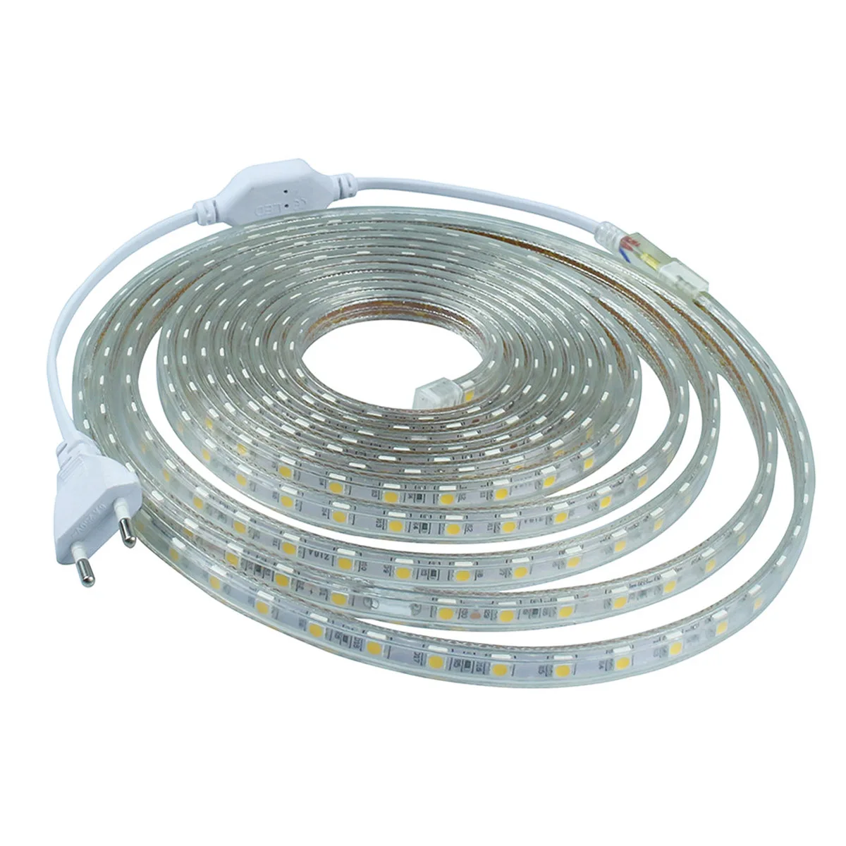 buy Jiawen Waterproof IP65 Power Plug,60leds m 5050 SMD LED Flexible Light Strip (AC 220V )