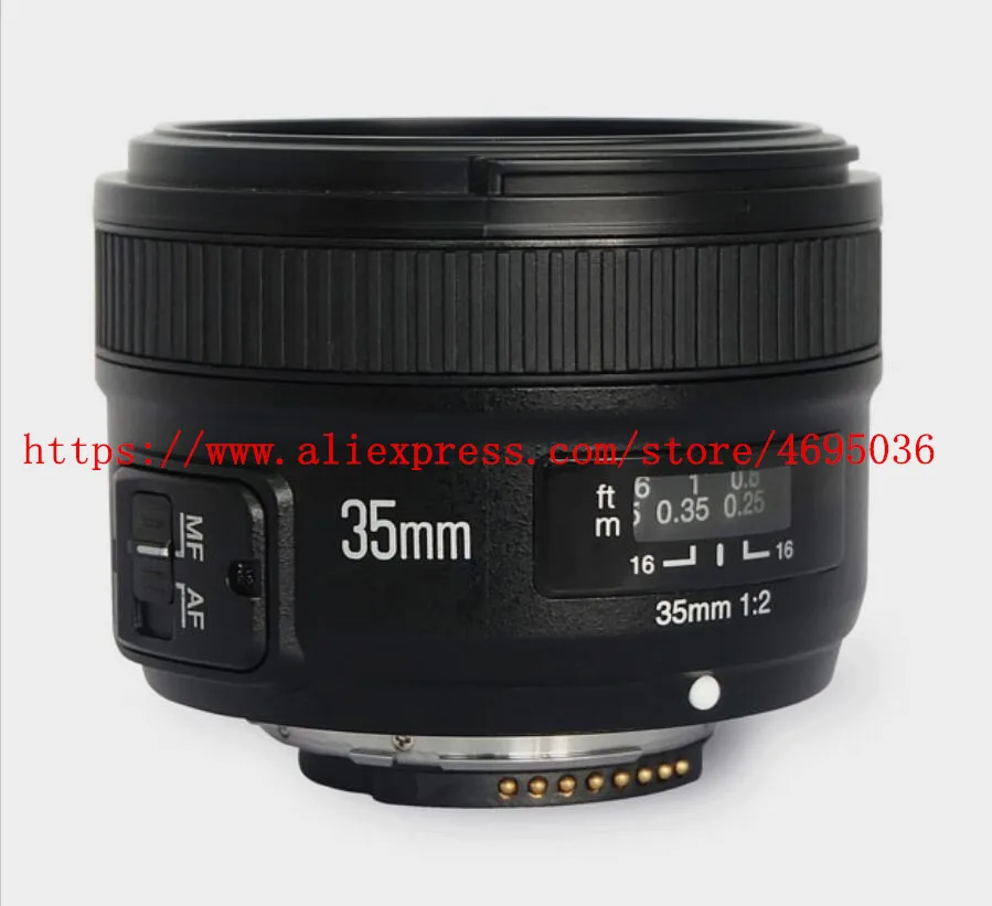 96% NE для YONGNUO 35 мм объектив YN35mm F2.0 AF/MF с фиксированным фокусом F1.8 AF/EF объектив для Nikon F Mount D3200 D3400 D3100 D5300 камера DLSR