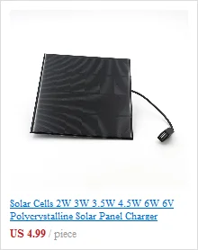 6 Вт 10 Вт солнечные панели зарядное устройство с Usb портом солнечная батарея Зарядка питания для мобильных телефонов 5 в USB портативный