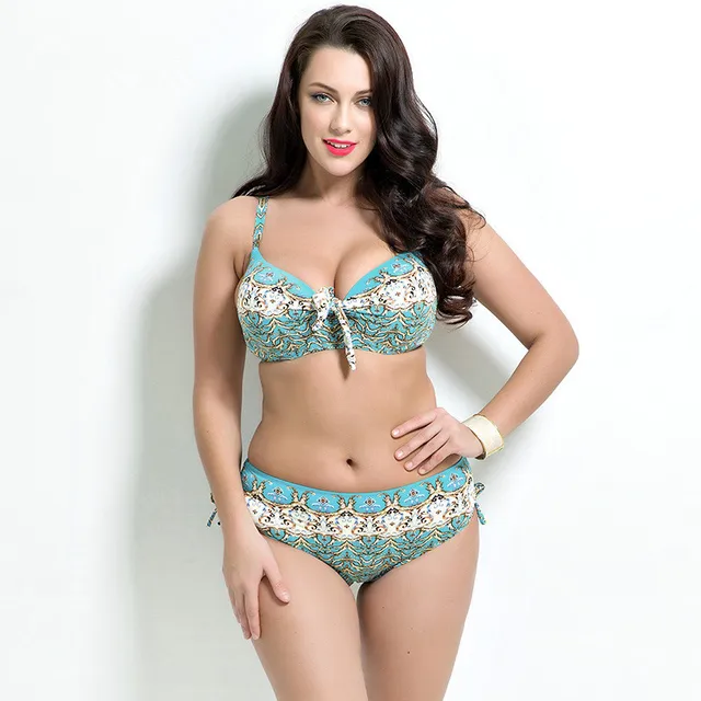 Plus Size Brazilian Push Up Bikini Set