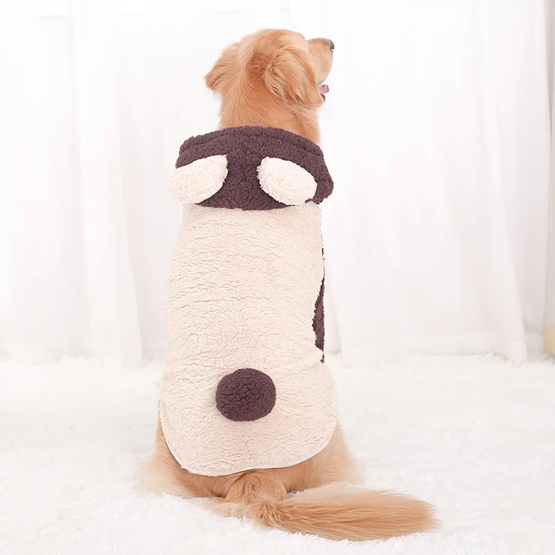 

Funny Halloween Bear Big Large Dog Pet Costume Jacket Coat Winter Warm Fleece Winter Golden Retriever Pitbull Dog Clothes Hoodie